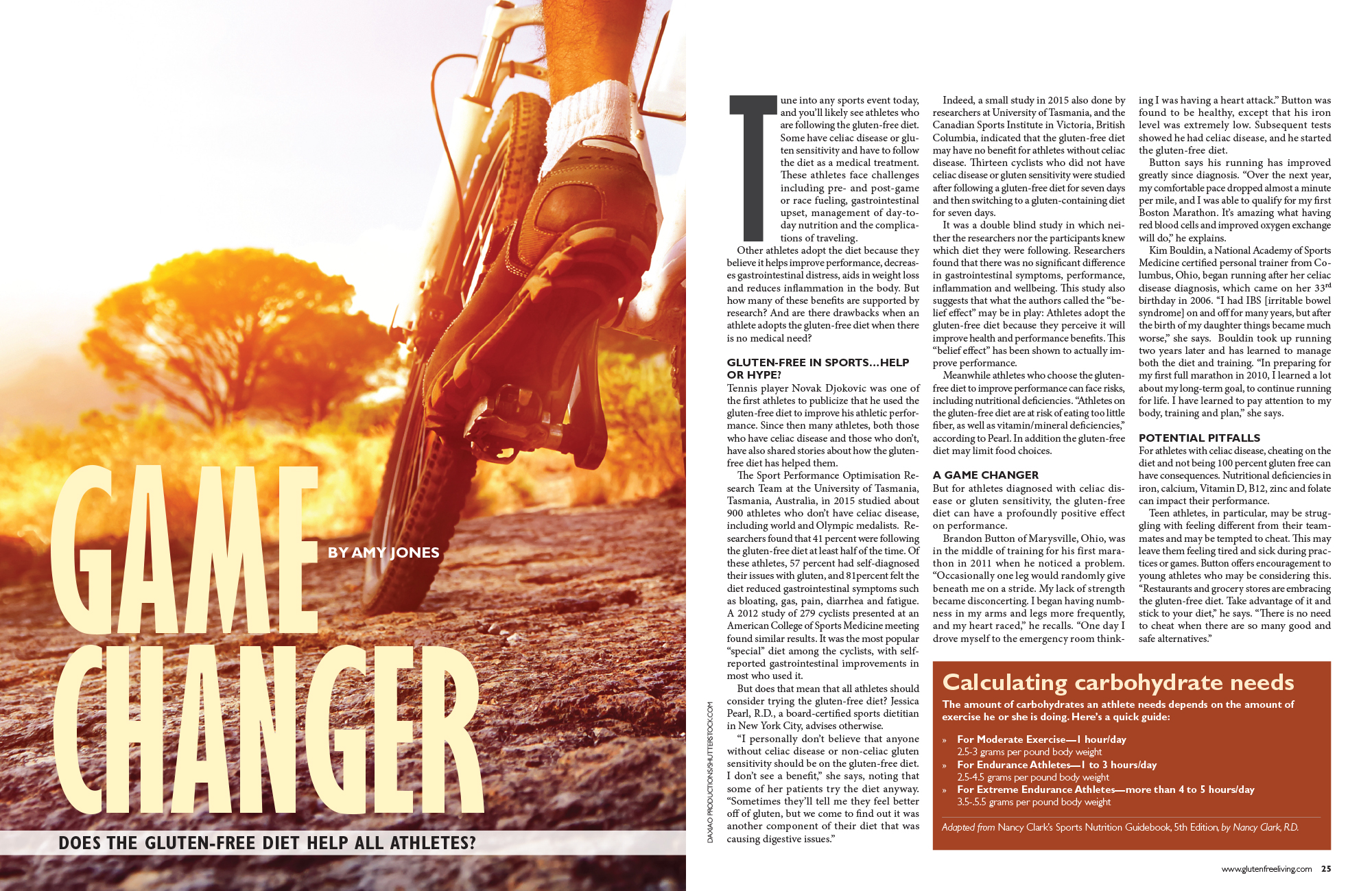 Magazine spread titled "Game changer"